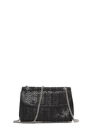 Kadın Siyah Zincir Askılı Taşlı Mini Abiye Çantası | Derimod Kadın Siyah Zincir Askılı Taşlı Mini Abiye Çantası | Derimod