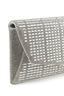 Kadın Gümüş Uzun Zincir Askılı Taşlı Mini Abiye Portföy Çanta | Derimod Kadın Gümüş Uzun Zincir Askılı Taşlı Mini Abiye Portföy Çanta | Derimod