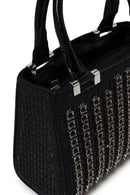 Kadın Siyah Uzun Zincir Askılı Taşlı Mini Abiye Çanta | Derimod Kadın Siyah Uzun Zincir Askılı Taşlı Mini Abiye Çanta | Derimod