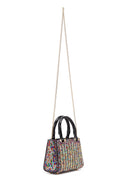 Women's Colorful Long Chain Strap Embellished Mini Evening Bag | Derimod Women's Colorful Long Chain Strap Embellished Mini Evening Bag | Derimod