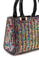 Women's Colorful Long Chain Strap Embellished Mini Evening Bag | Derimod Women's Colorful Long Chain Strap Embellished Mini Evening Bag | Derimod