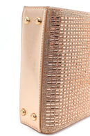 Kadın Bej Uzun Zincir Askılı Taşlı Mini Abiye Çanta | Derimod Kadın Bej Uzun Zincir Askılı Taşlı Mini Abiye Çanta | Derimod