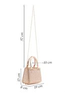 Kadın Bej Uzun Zincir Askılı Taşlı Mini Abiye Çanta | Derimod Kadın Bej Uzun Zincir Askılı Taşlı Mini Abiye Çanta | Derimod