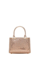 Kadın Bej Uzun Zincir Askılı Taşlı Mini Abiye Çanta | Derimod Kadın Bej Uzun Zincir Askılı Taşlı Mini Abiye Çanta | Derimod