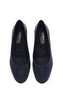 Kadın Lacivert Kısa Kalın Topuklu Deri Ayakkabı | Derimod Kadın Lacivert Kısa Kalın Topuklu Deri Ayakkabı | Derimod