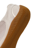 Kadın Bej Bağcıklı Süet Deri Sneaker | Derimod Kadın Bej Bağcıklı Süet Deri Sneaker | Derimod