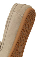 Woman Beige Suede Leather Loafer | Derimod Woman Beige Suede Leather Loafer | Derimod