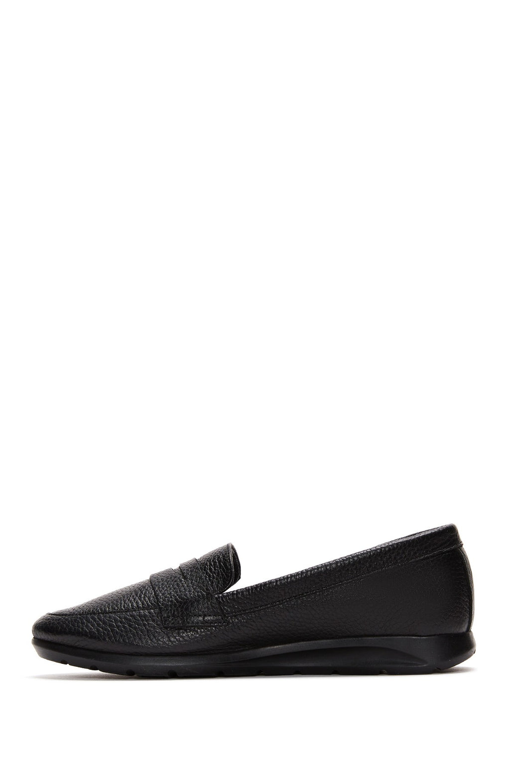 Kadın Siyah Deri Konfor Loafer