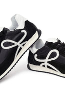 Kadın Siyah Bağcıklı Deri Sneaker | Derimod Kadın Siyah Bağcıklı Deri Sneaker | Derimod