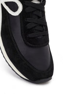 Kadın Siyah Bağcıklı Deri Sneaker | Derimod Kadın Siyah Bağcıklı Deri Sneaker | Derimod