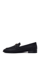 Kadın Siyah Tokalı Maskülen Deri Loafer | Derimod Kadın Siyah Tokalı Maskülen Deri Loafer | Derimod