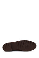Kadın Kahverengi Tokalı Süet Deri Maskülen Loafer | Derimod Kadın Kahverengi Tokalı Süet Deri Maskülen Loafer | Derimod