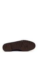 Kadın Lacivert Tokalı Süet Deri Maskülen Loafer | Derimod Kadın Lacivert Tokalı Süet Deri Maskülen Loafer | Derimod