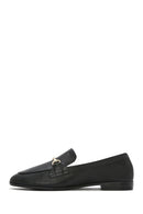 Women's Black Leather Masculine Loafer | Derimod Women's Black Leather Masculine Loafer | Derimod