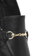 Women's Black Leather Masculine Loafer | Derimod Women's Black Leather Masculine Loafer | Derimod
