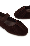 Kadın Kahverengi Süet Deri Babet | Derimod Kadın Kahverengi Süet Deri Babet | Derimod