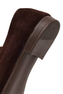 Kadın Kahverengi Süet Deri Babet | Derimod Kadın Kahverengi Süet Deri Babet | Derimod