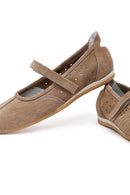 Kadın Vizon Bantlı Süet Deri Babet | Derimod Kadın Vizon Bantlı Süet Deri Babet | Derimod