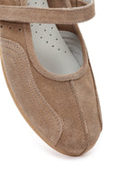 Kadın Vizon Bantlı Süet Deri Babet | Derimod Kadın Vizon Bantlı Süet Deri Babet | Derimod