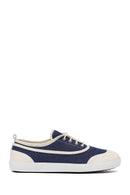 Kadın Mavi Bağcıklı Jean Deri Sneaker | Derimod Kadın Mavi Bağcıklı Jean Deri Sneaker | Derimod
