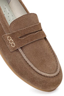 Kadın Vizon Süet Deri Loafer | Derimod Kadın Vizon Süet Deri Loafer | Derimod