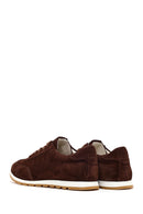 Kadın Kahverengi Bağcıklı Süet Deri Sneaker | Derimod Kadın Kahverengi Bağcıklı Süet Deri Sneaker | Derimod