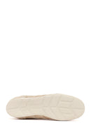 Kadın Bej Bağcıklı Süet Deri Sneaker | Derimod Kadın Bej Bağcıklı Süet Deri Sneaker | Derimod