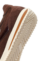 Kadın Kahverengi Bağcıklı Süet Deri Sneaker | Derimod Kadın Kahverengi Bağcıklı Süet Deri Sneaker | Derimod