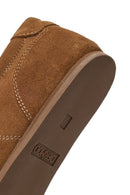 Woman Tan Lace-Up Suede Leather Sneakers | Derimod Woman Tan Lace-Up Suede Leather Sneakers | Derimod