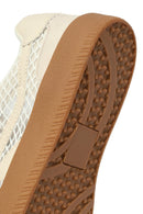 Kadın Bej Bağcıklı Kumaş Sneaker | Derimod Kadın Bej Bağcıklı Kumaş Sneaker | Derimod