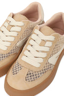 Kadın Vizon Bağcıklı Kumaş Sneaker | Derimod Kadın Vizon Bağcıklı Kumaş Sneaker | Derimod