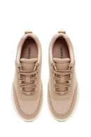 Women's Beige Thick Soled Sneaker | Derimod Women's Beige Thick Soled Sneaker | Derimod
