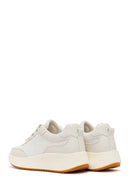 Women's White Thick Soled Sneaker | Derimod Women's White Thick Soled Sneaker | Derimod