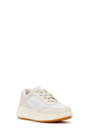 Women's White Thick Soled Sneaker | Derimod Women's White Thick Soled Sneaker | Derimod