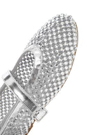 Kadın Gümüş Fileli Taşlı Babet | Derimod Kadın Gümüş Fileli Taşlı Babet | Derimod