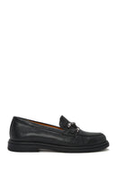 Women's Black Buckle Leather Loafer | Derimod Women's Black Buckle Leather Loafer | Derimod