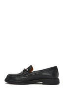 Women's Black Buckle Leather Loafer | Derimod Women's Black Buckle Leather Loafer | Derimod