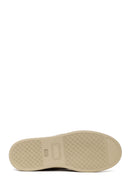 Woman Mink Lace-Up Thick-Soled Suede Leather Sneaker | Derimod Woman Mink Lace-Up Thick-Soled Suede Leather Sneaker | Derimod