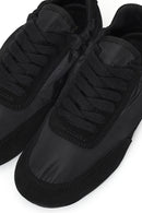 Women's Black Lace-Up Leather Sneaker | Derimod Women's Black Lace-Up Leather Sneaker | Derimod