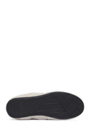 Women's Grey Lace-up Leather Sneaker | Derimod Women's Grey Lace-up Leather Sneaker | Derimod