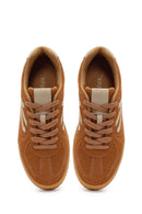 Kadın Taba Bağcıklı Kalın Tabanlı Sneaker | Derimod Kadın Taba Bağcıklı Kalın Tabanlı Sneaker | Derimod