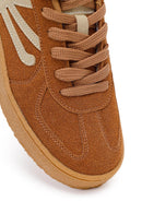 Kadın Taba Bağcıklı Kalın Tabanlı Sneaker | Derimod Kadın Taba Bağcıklı Kalın Tabanlı Sneaker | Derimod