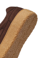 Kadın Kahverengi Bağcıklı Kalın Tabanlı Süet Sneaker | Derimod Kadın Kahverengi Bağcıklı Kalın Tabanlı Süet Sneaker | Derimod