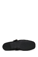 Woman Black Buckled Braided Ballerine flats | Derimod Woman Black Buckled Braided Ballerine flats | Derimod