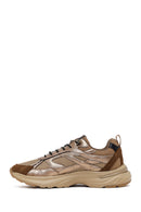Kadın Bronz Bağcıklı Kalın Tabanlı Sneaker | Derimod Kadın Bronz Bağcıklı Kalın Tabanlı Sneaker | Derimod