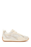 Women's Beige Lace-Up Sneakers | Derimod Women's Beige Lace-Up Sneakers | Derimod