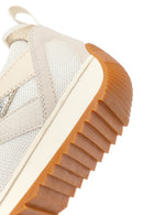 Women's Beige Lace-Up Sneakers | Derimod Women's Beige Lace-Up Sneakers | Derimod