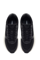 Women's Black Lace-Up Thick Soled Sneaker | Derimod Women's Black Lace-Up Thick Soled Sneaker | Derimod