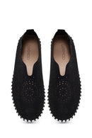 Kadın Siyah Kumaş Comfort Ayakkabı | Derimod Kadın Siyah Kumaş Comfort Ayakkabı | Derimod