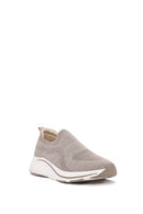 Derimod Zero Women's Beige Thick-Soled Fabric Sneakers | Derimod Derimod Zero Women's Beige Thick-Soled Fabric Sneakers | Derimod